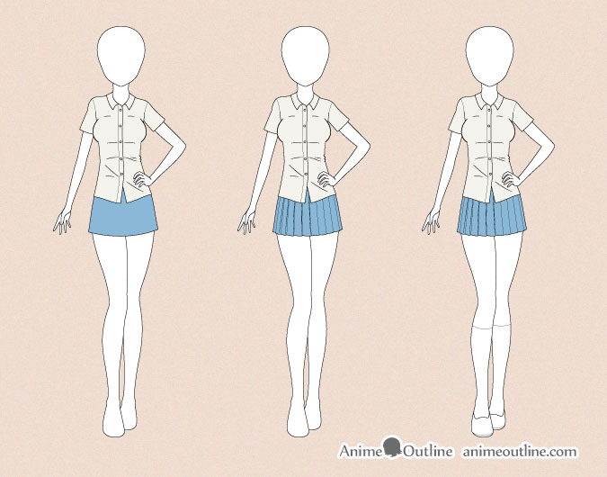 675x530 How To Draw Anime Clothes Anime Outline