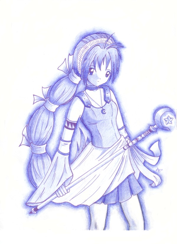 600x825 Warrior Girl By Crystalkitty