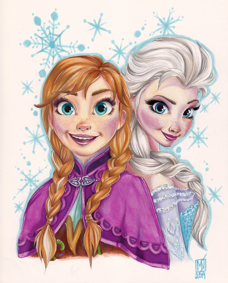 802x995 Anna And Elsa