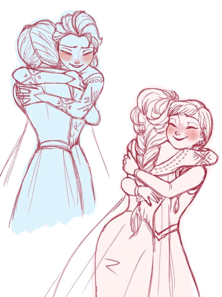 768x1024 Anna And Elsa Drawing Disney Elsa, Anna And Draw