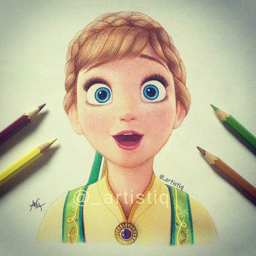 500x500 Frozen Drawing Anna Artistiq Uploaded By Karina Lima