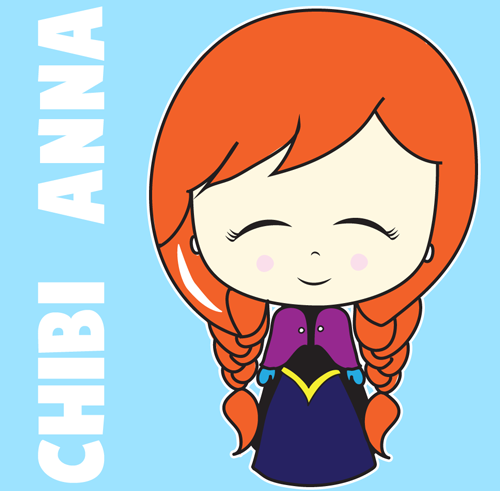 500x491 How Draw A Chibi Baby Anna From Frozen With Easy Steps How