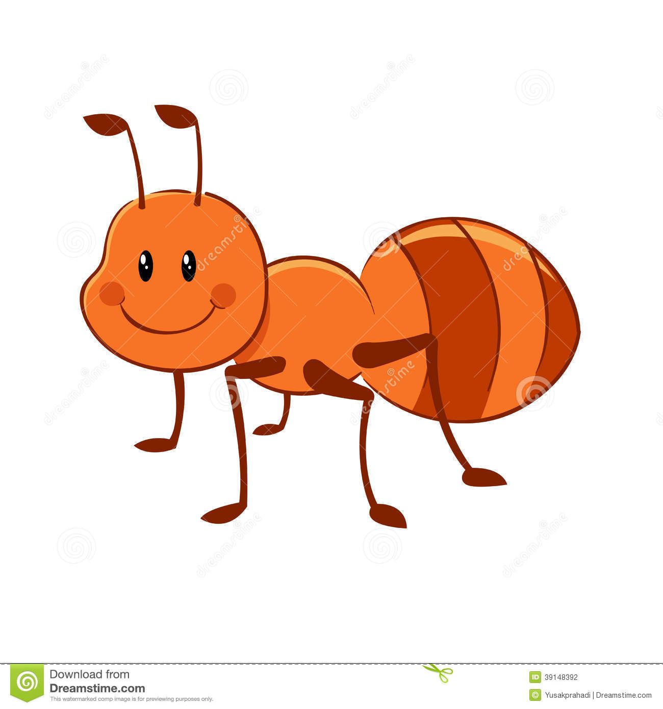 1300x1390 Cartoon Ant Mascot Stock Photo