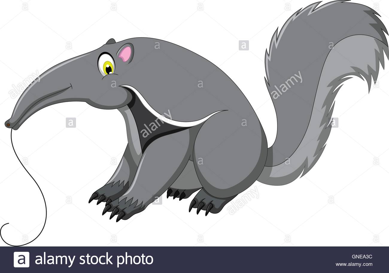 1300x915 Perfect Cartoon Ant Eater Cute Anteater Stock Vector Art