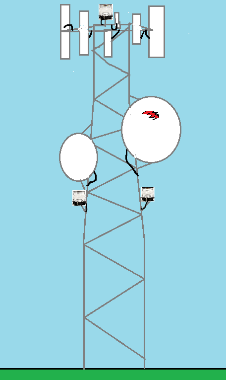 456x765 Cell And Microwave Antenna Tower By Theawesomeguy98201