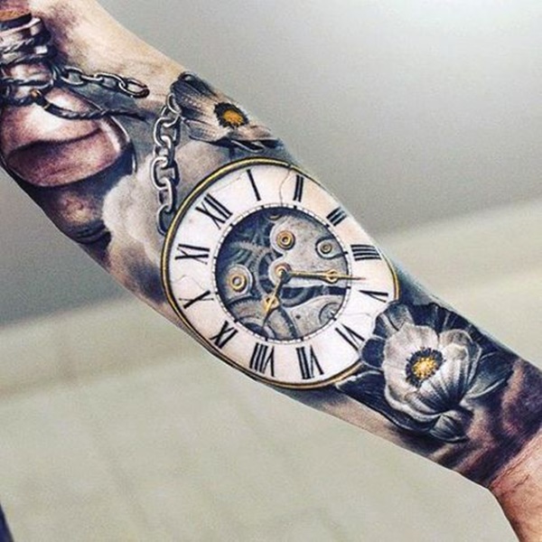 600x600 Stunning Antique Pocket Watch Tattoos For Your Next Ink