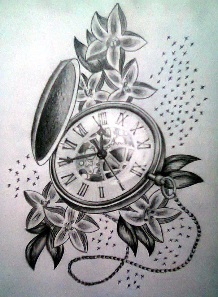 704x960 Antique Pocket Watch Tattoo Ideas ~ Tattooic