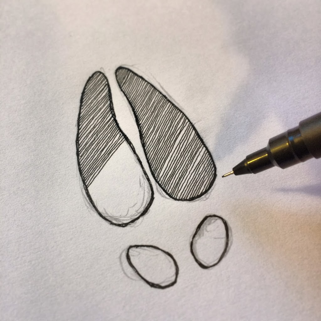 1024x1024 Animal Footprint Deer Badger Heart Valentines Day Whinberry Antler