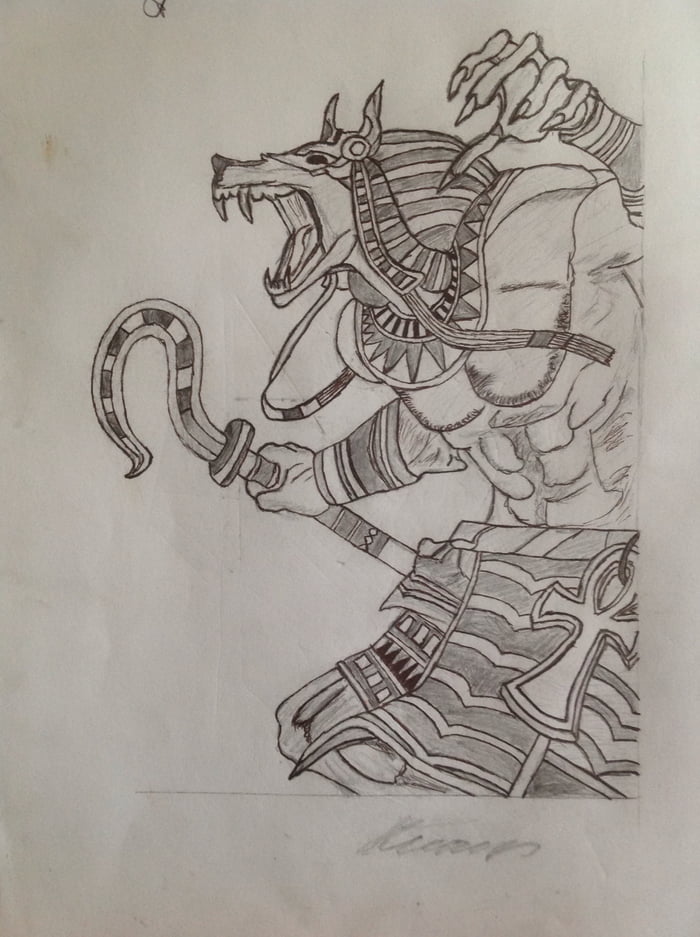 700x937 Anubis Drawing I Did A Few Years Ago