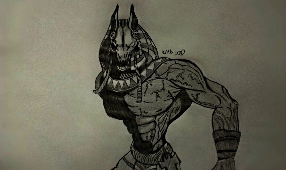 1156x691 God Anubis Drawing 2016 By Xakdrawing