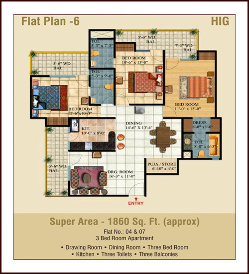 500x550 2 Bedroom Apartments, 3 Bedroom Apartment, 4 Bedroom Apartments