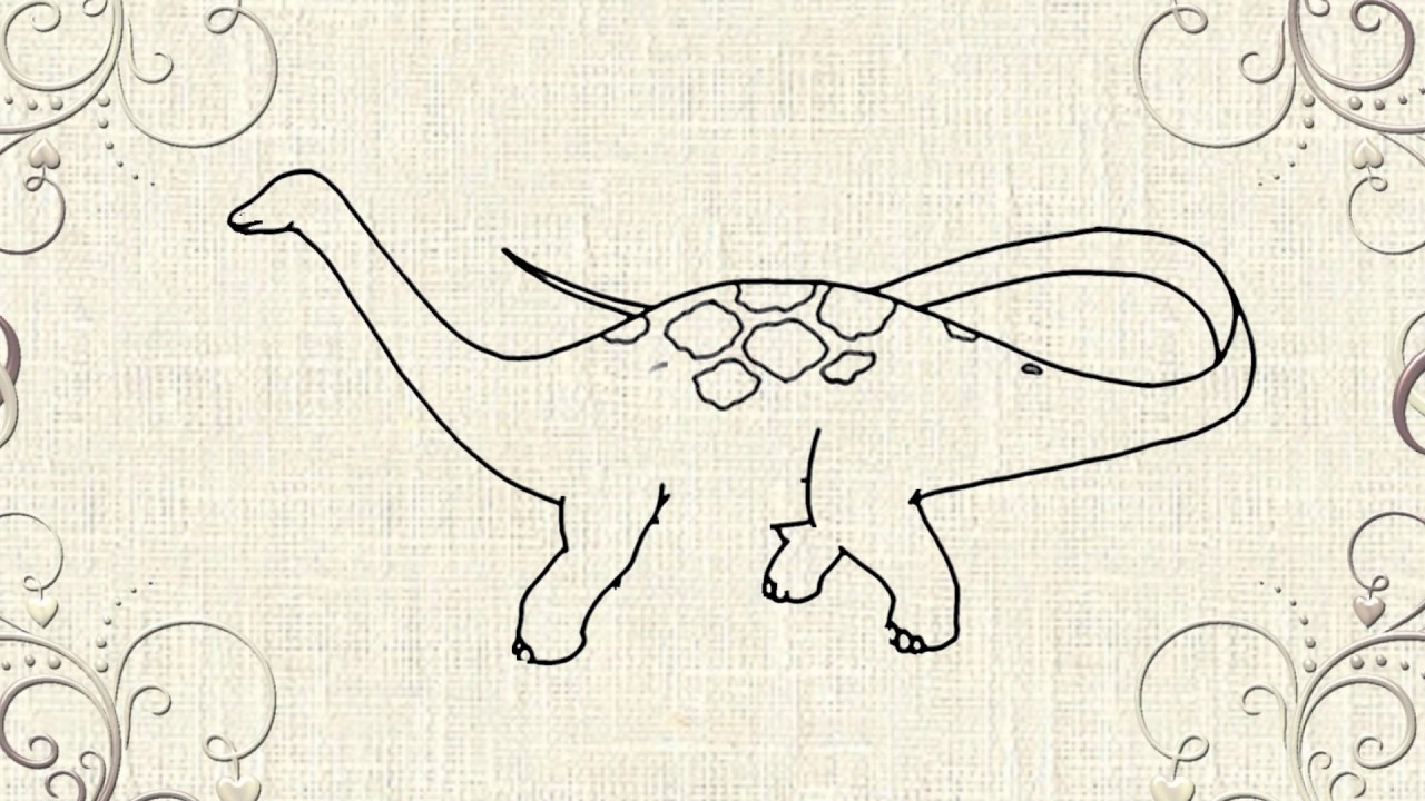1280x720 How To Draw Dinosaur