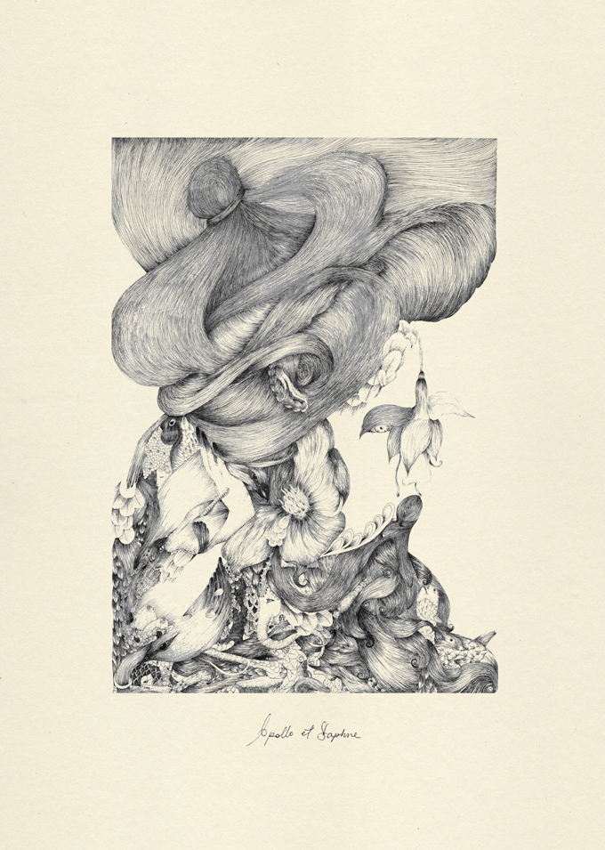 680x955 Meyoko Illustrations Apollo And Daphne (New Drawing )