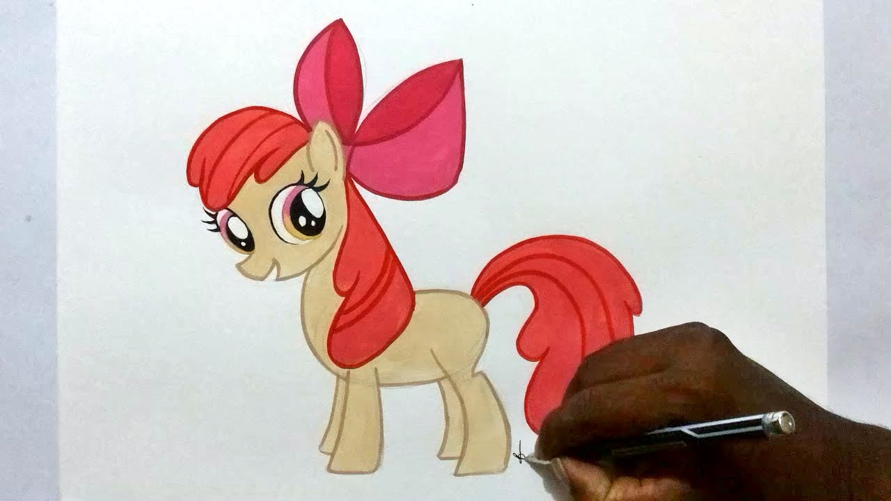 1280x720 How To Draw My Little Pony Apple Bloom Easy
