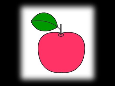 480x360 How To Draw An Apple Drawing For Kids, Drawing An Apple. Drawing