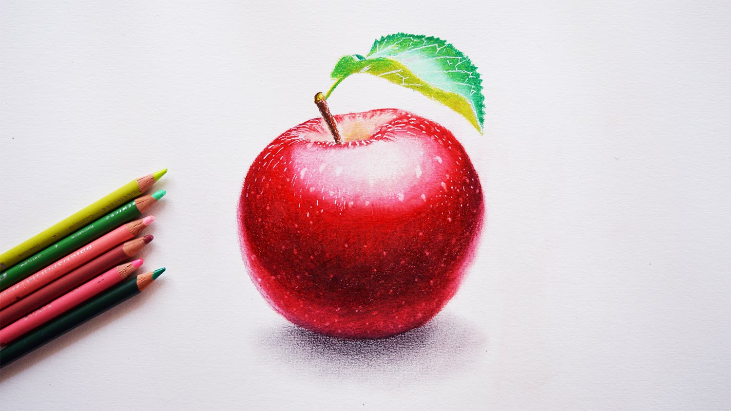 1500x844 How To Draw An Apple