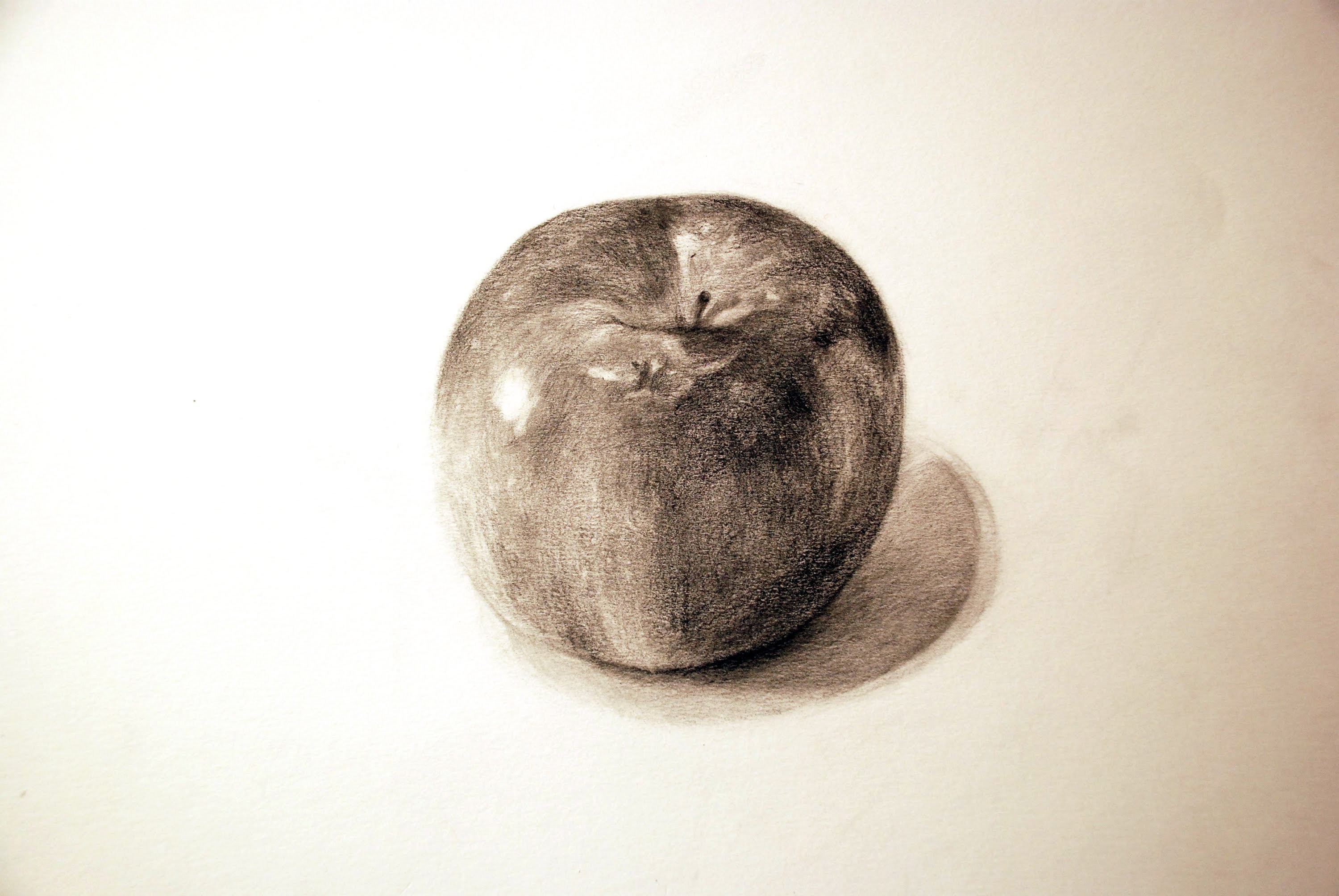 3000x2008 Drawing An Apple Pencil [Speed]