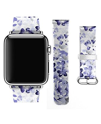 342x423 Apple Watch Band Leather 38mmlittle Purple Flower
