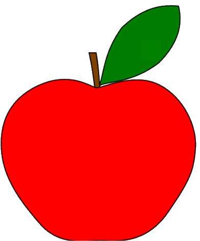 391x471 Simple Clipart Apples Drawing Of Apple Fruit Clipart Best