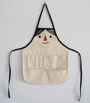 306x350 Plain Cotton Kids Drawing Apron With Pockets To Put Pens