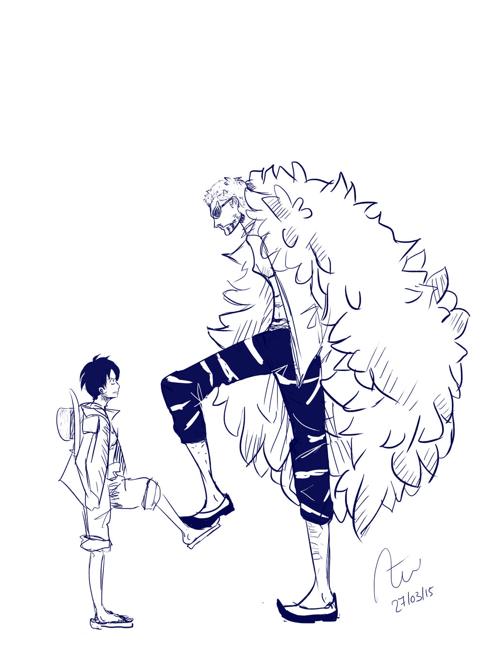 1024x1355 Final Battle Of Dressrosa Arc (One Piece) By Adriannewalujo