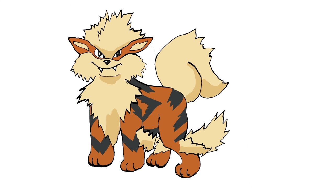 1280x720 How To Draw Arcanine (Pokemon)