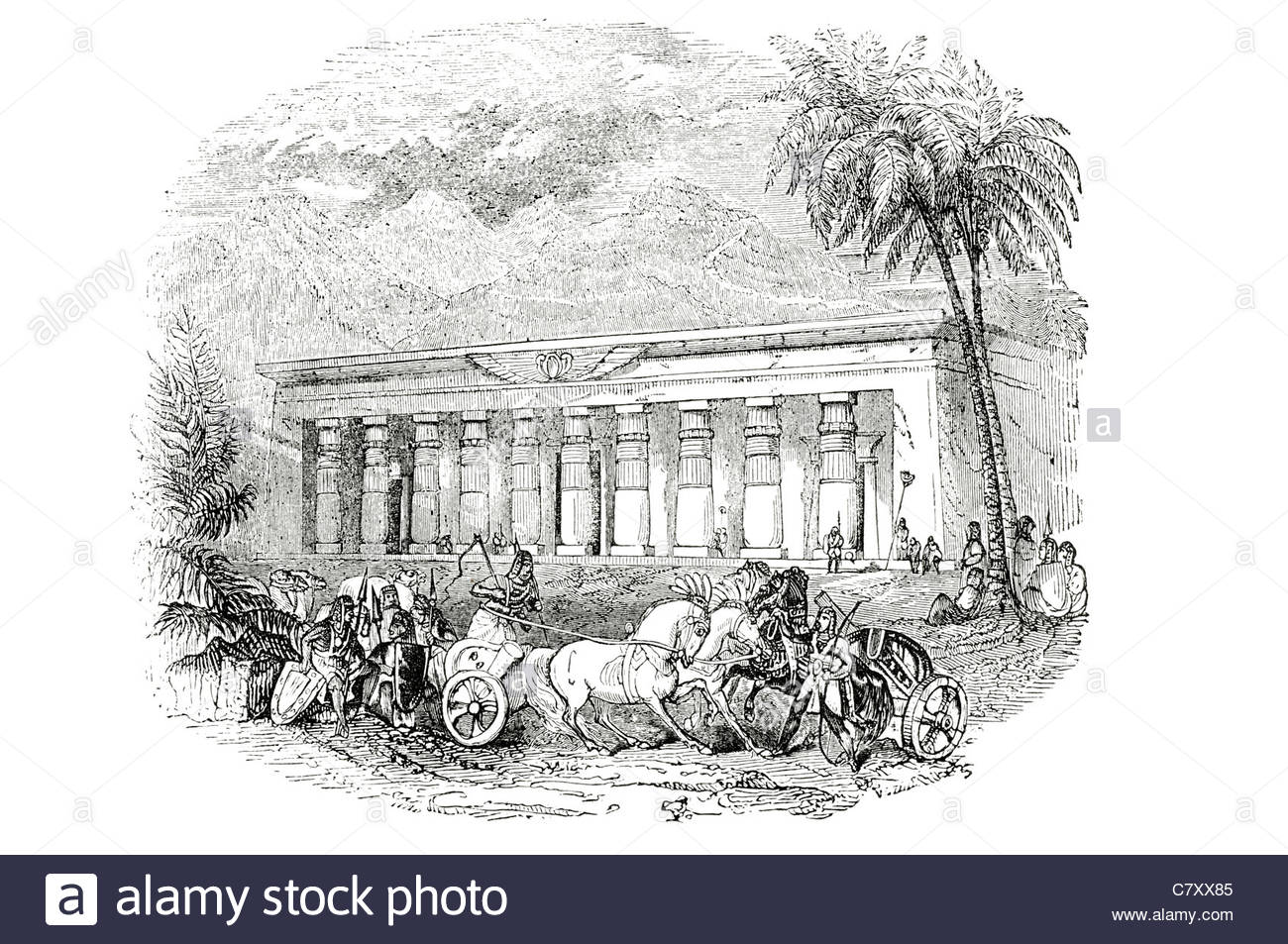 1300x953 Amarna El Amarna Ancient Palace Temple Column Chariot Archaeology