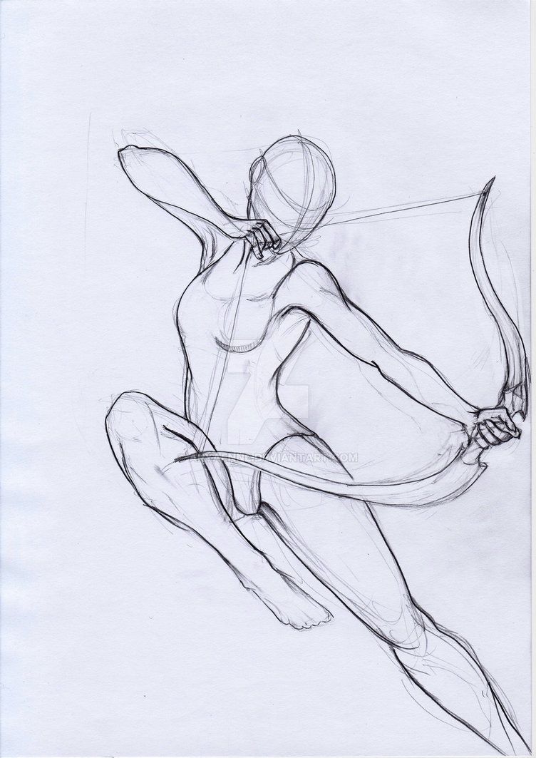 752x1063 Pose Study Archer By On @