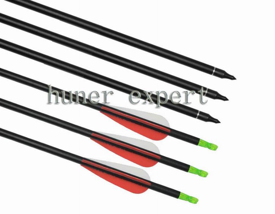 900x702 Hunting Carbon Arrow 30inch 500 Spine For Compound Bow + 1pc