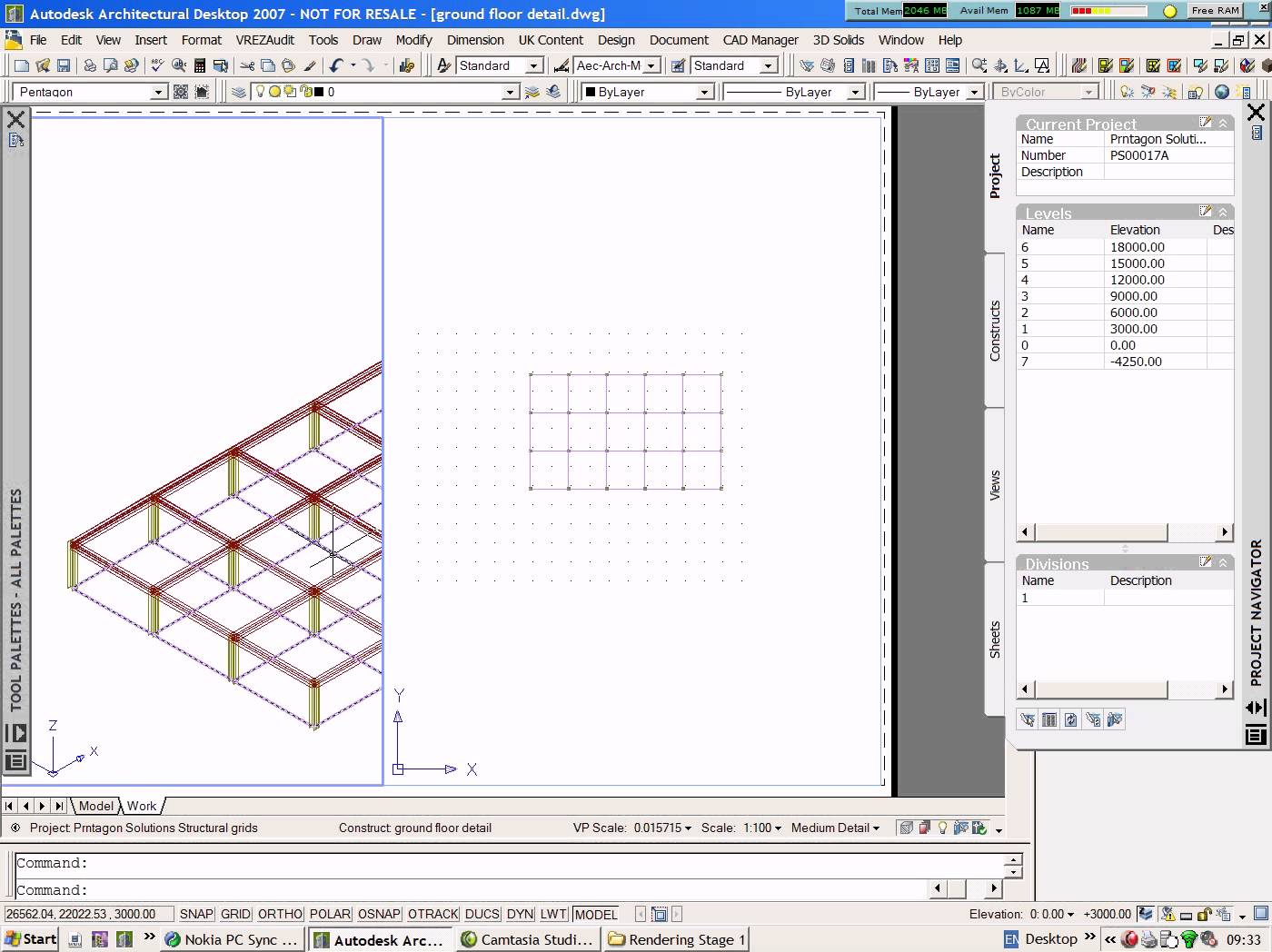 1400x1048 Creating Structural Members And Stairs In Autocad Architecture