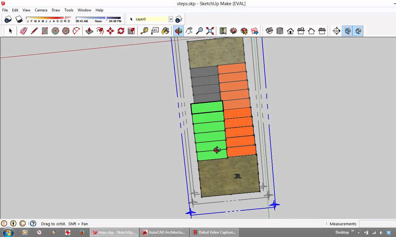 1280x768 Representing Stairs In Plan In Autocad And On Architectural