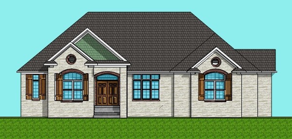 600x287 House Blueprint, Architectural Plans, Architect Drawings For Homes
