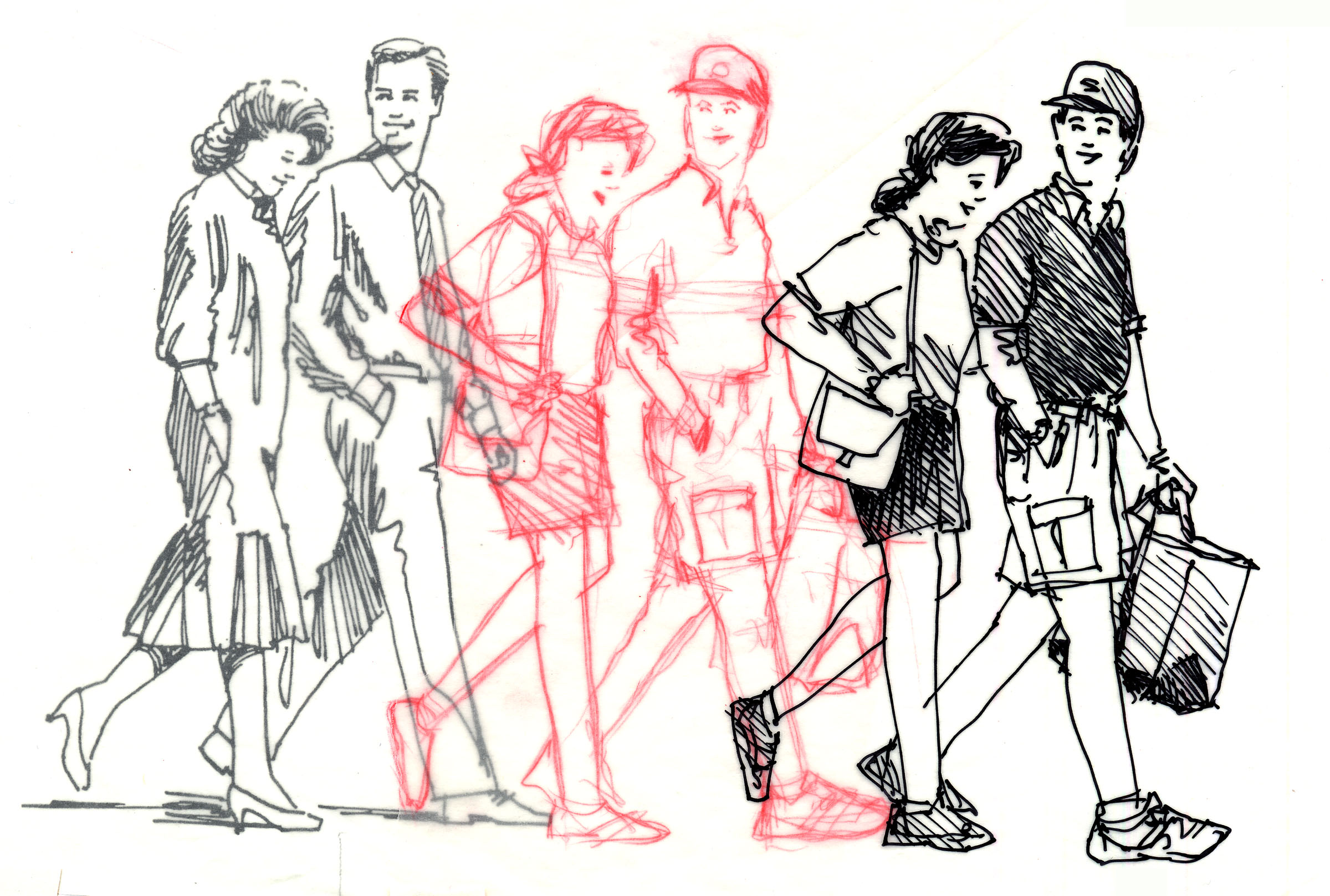 2400x1617 People Sketches By Kartika Mediani Sketch1 People