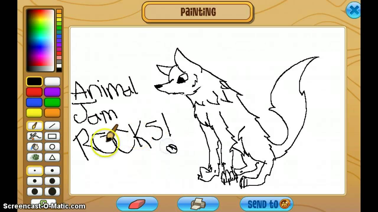 1280x720 Animal Jam Drawing An Arctic Wolf!
