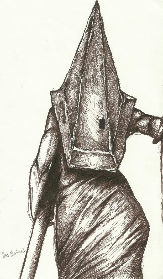 683x1169 Pyramid Head Drawing By Ares Martinez