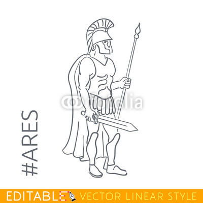 400x400 Ares. God Of War, Bloodshed, And Violence. Series Greek Gods