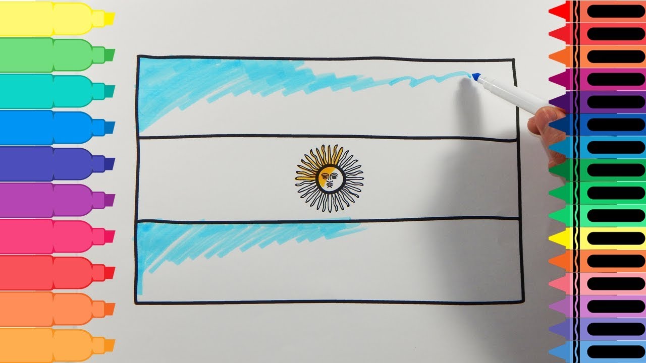 1280x720 How To Draw Argentina Flag