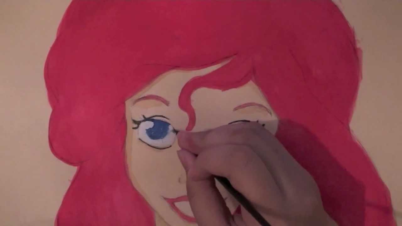1280x720 Speed Drawing Amp Painting Ariel From The Little Mermaid