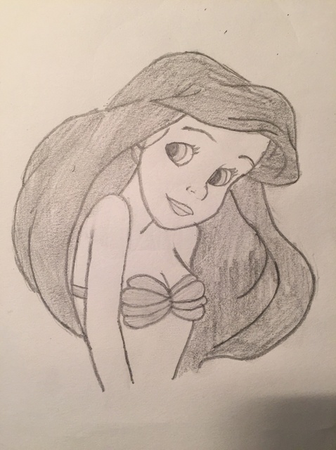 478x640 How To Draw Ariel (The Little Mermaid)