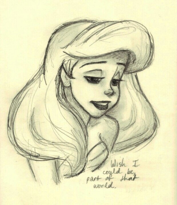 619x720 Little Mermaid Ariel Drawing .under The Sea , Under The Sea Down