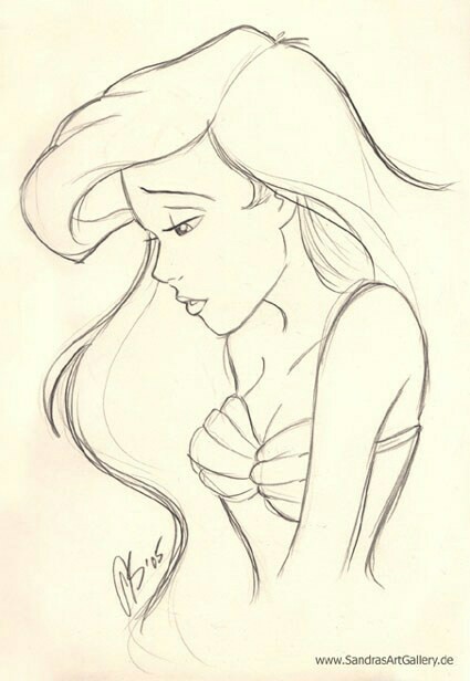 425x616 The Little Mermaid Disney Mermaid, Drawings