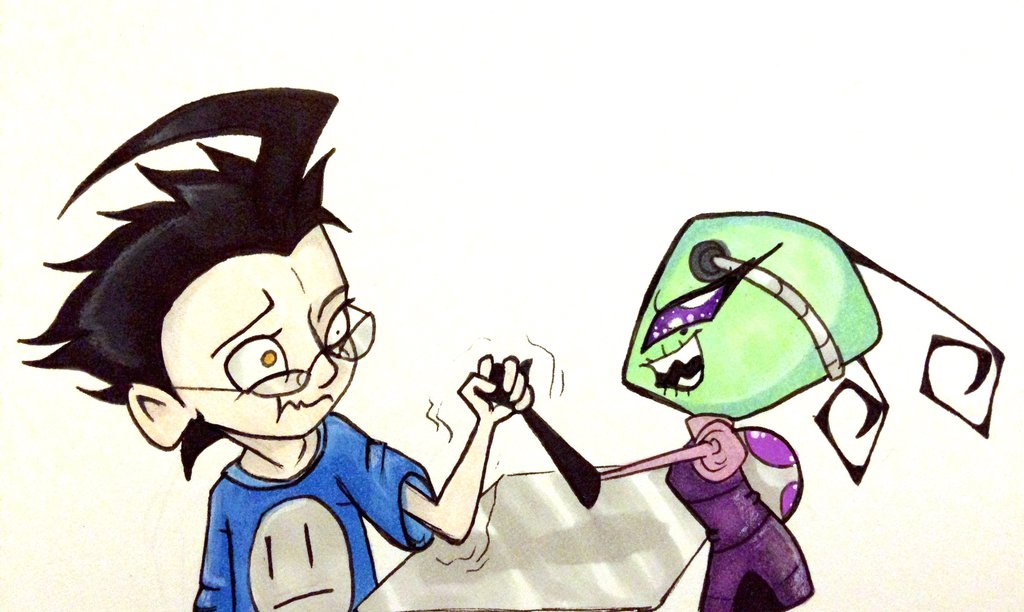 1024x612 Arm Wrestling By Foxdragonlover