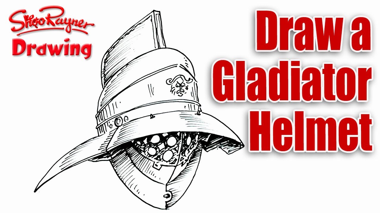 1280x720 How To Draw A Roman Gladiator Helmet