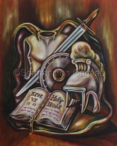 236x296 Black And Grey Armor Of God Tattoo By Dimas Reyes