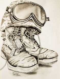 236x314 Fallen Soldier Cross Drawing
