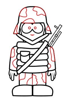 236x369 Pictures Army Simple Drawing,