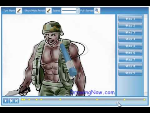 480x360 How To Draw A Army Man