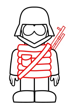 250x391 Easy Army Soldier Drawing