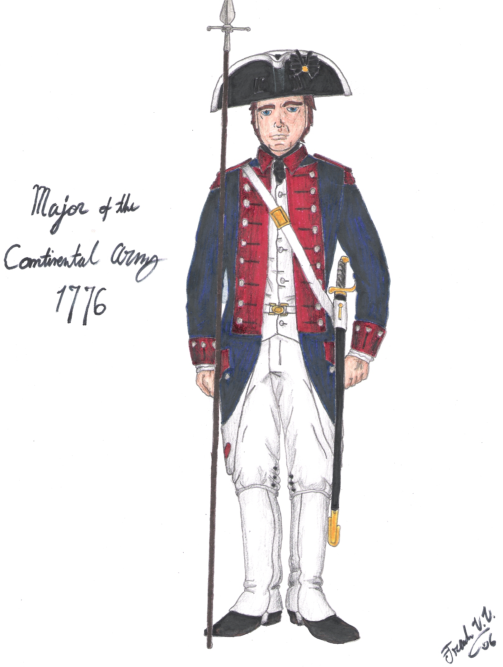 1616x2144 Major Of The Continental Army By Cdrejohnpauljones