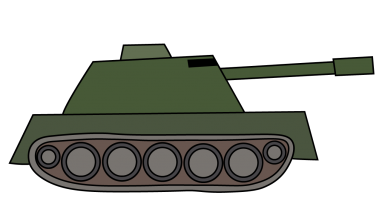 382x215 How To Draw A Tank, Vehicle, War, Easy Step By Step Drawing Tutorial